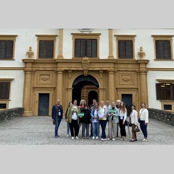 Reiseveranstalter aus den CEE-Märkten bei der Pre-Tour, hier beim Besuch des Schloss Eggenbergs | © Österreich Werbung | Lilian Antoni