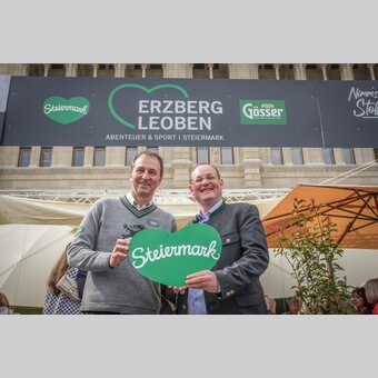 Rudolf Tischhart (Vorsitzender Erzberg-Leoben) und Markus Leitner (GF Erzberg-Leoben) | © Erzberg-Leoben