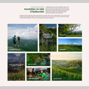 Teasergrid "Wandern in der Steiermark" | © Steiermark Tourismus