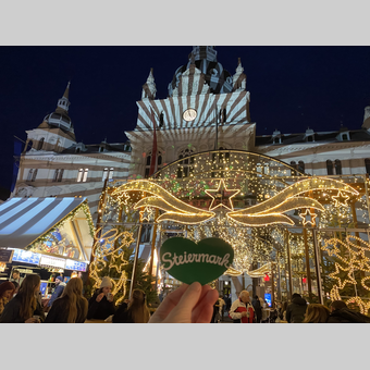 Das Grüne Herz im Advent in Graz. | © Eva Pommer