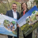 Tourismuslandesrätin Barbara Eibinger-Miedl und Michael Feiertag, GF Steirische Tourismus und Standortmarketing GmbH 