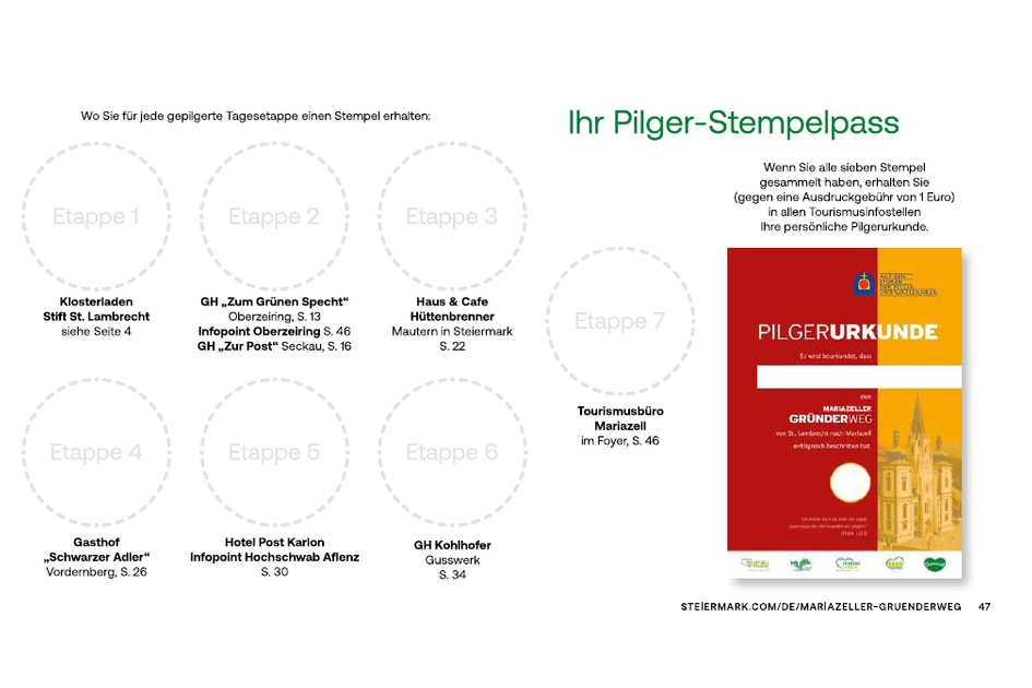 Pilgerpass Vorlage