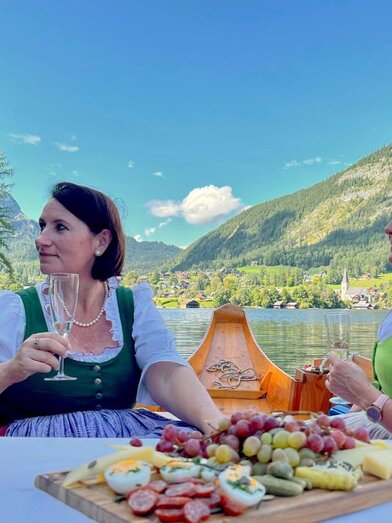 Schifffahrt, Altaussee, Plätten_Picknick |  Altaussee Schifffahrt | ©  Altaussee Schifffahrt