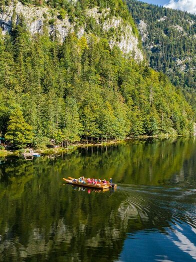 Plätte, Toplitzsee, Grundlsee | Andreas Syen | © Fischerhütte am Toplitzsee
