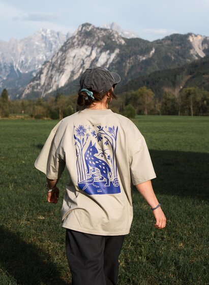 Luchs-Shirt mit lila Luchs-Illustration | Christoph Lukas