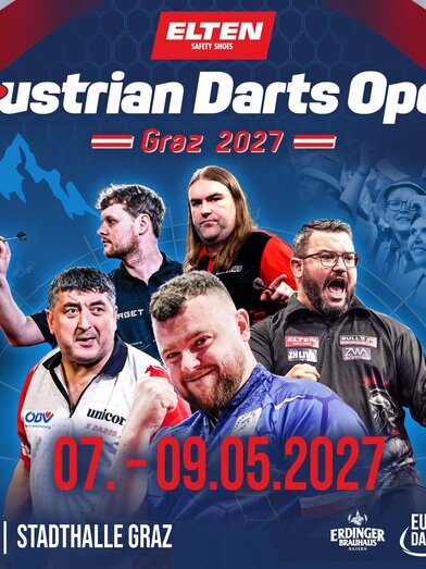 Austrian Darts Open 2027 in Graz | © PDC Europe-Moltke Sports GmbH | © PDC Europe-Moltke Sports GmbH