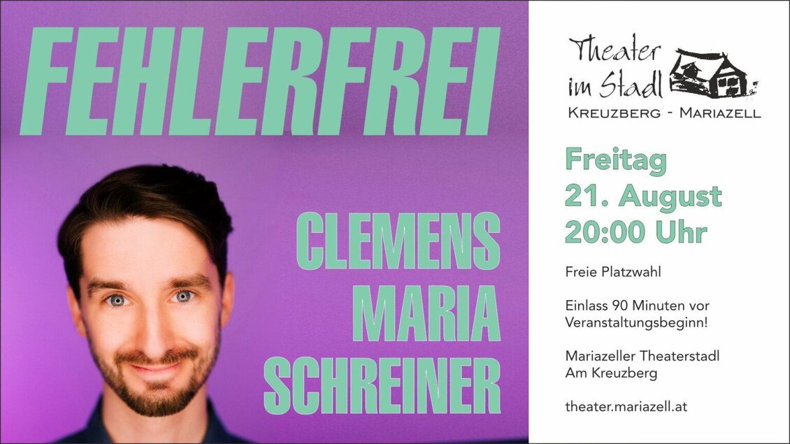 Plakat Kabarett "FEHLERFREI"