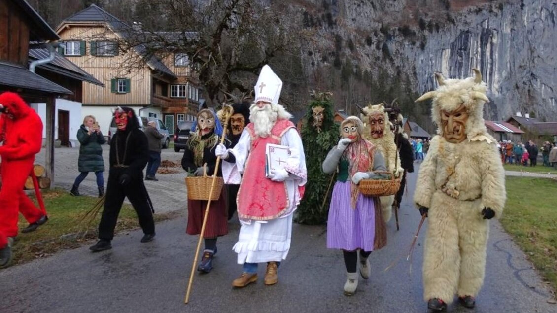 Gößlerwand, Krampusse in Gößl, Grundlsee | © Johanna Rastl