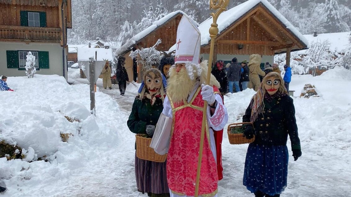 Schnee, Krampusse in Gößl, Grundlsee | © Johanna Rastl