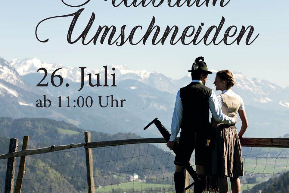 Ein Fest in Dorffest Stein an der Enns mit dem Thema Maibaum Umschneiden. Das Ereignis findet am 26. Juli ab 11:00 Uhr statt. | © MK Stein/Enns