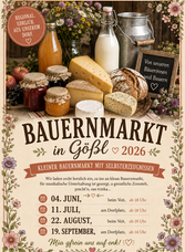 Bauernmarkt, Grundlsee, Plakat | © fm-Werbeagentur | fm-Werbeagentur | © fm-Werbeagentur