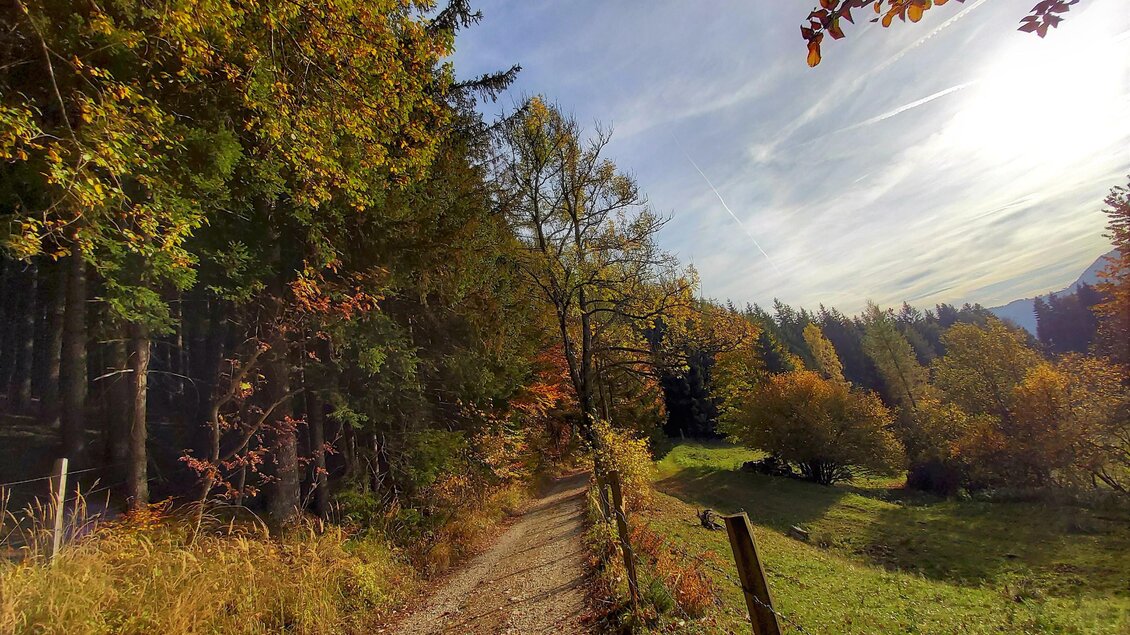 Hersbtlicher Wanderweg in der Gemeinde Passail