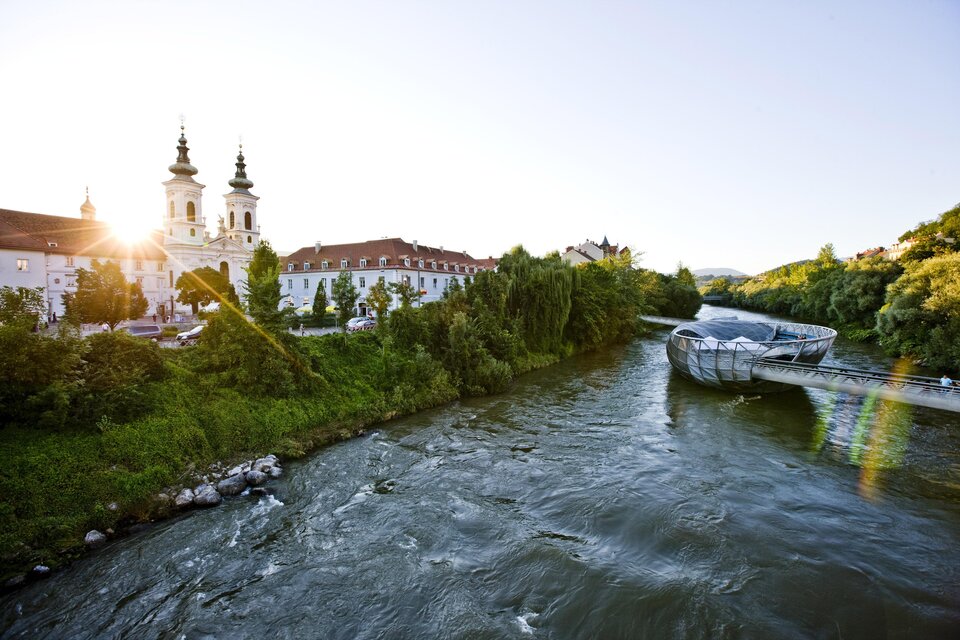 Murinsel_Mariahilferplatz | © (c) Graz Tourismus - Harry Schiffer