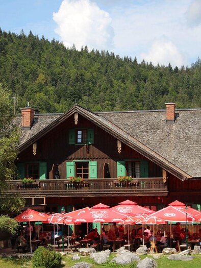 Blaa Alm, Altaussee, Terrasse | © Viola Lechner