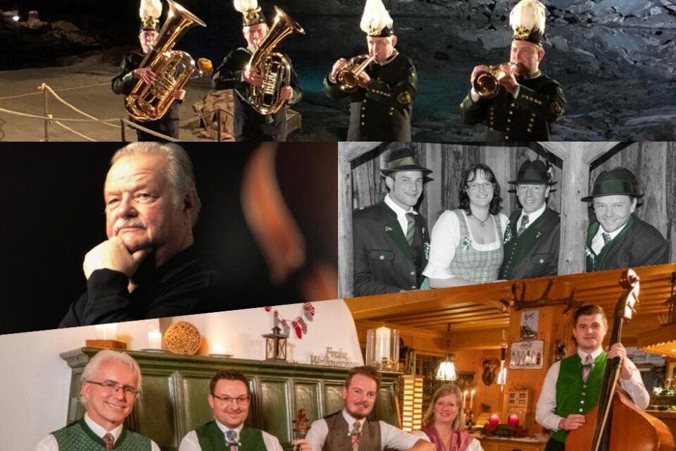 Die teilnehmenden Musikgruppen sind in einer Fotocollage zusammengefasst.  | © Privat, Stefan Huger, Ingrid Wegscheider, Bernadette Steinegger
