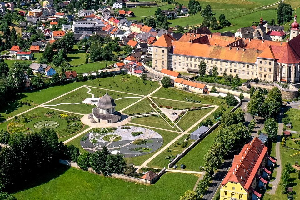 Stiftsgarten von oben