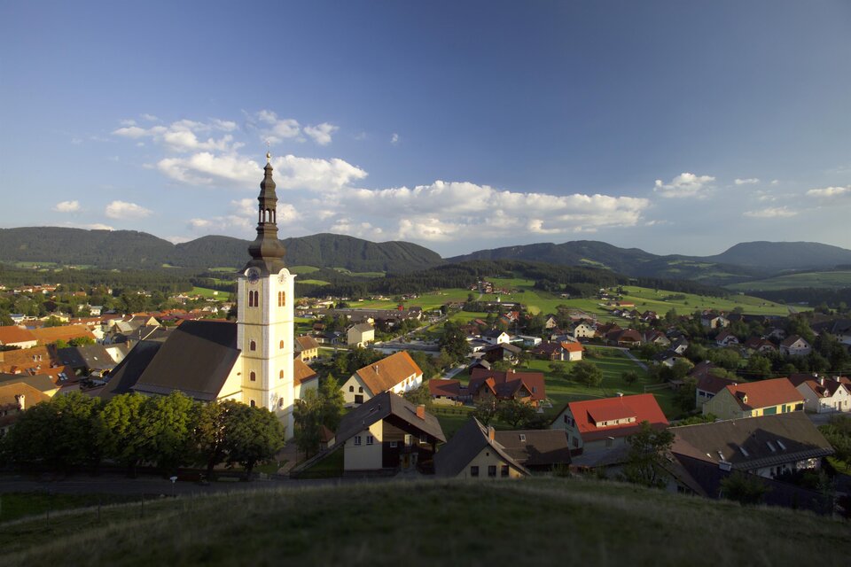 Blick auf das Zentrum der Gemeinde Passail | © Tourismusverband Oststeiermark