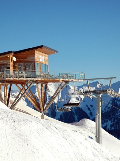 Hochsitz Riesneralm im Skigebiet | © Riesneralm Bergbahnen/Erwin Petz | © Riesneralm Bergbahnen/Erwin Petz