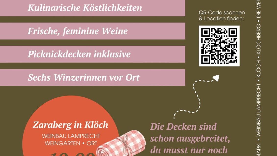 Plakat zur Veranstaltung | © Die Weinblüten
