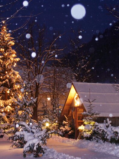 Snow-covered marketplace in Passail | © Gemeinde Passail