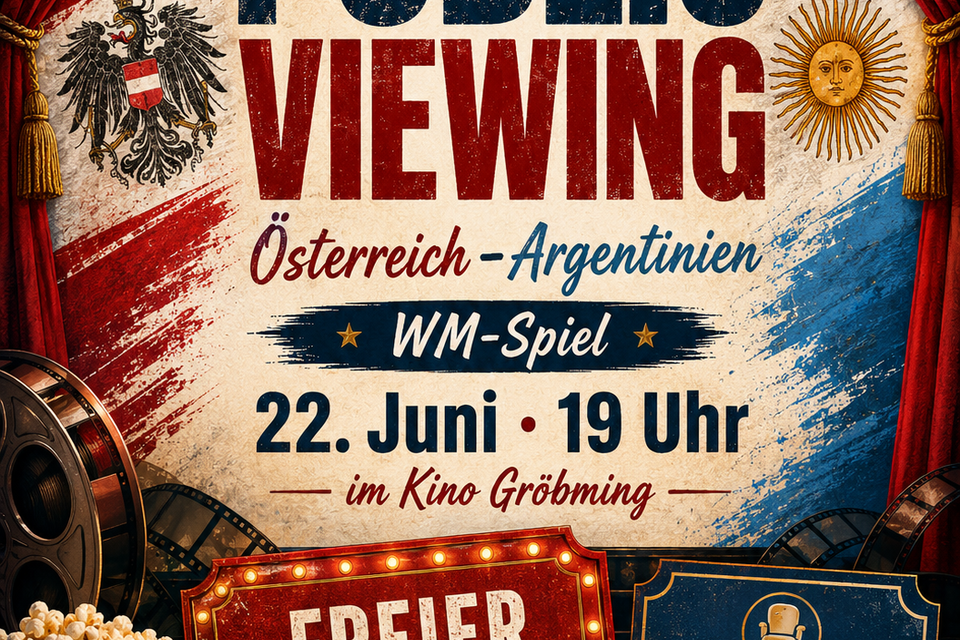 Pulblic Viewing Flyer | © Kino Gröbming