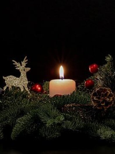 Candle on the Advent wreath. | © Pixabay