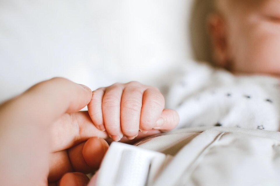 Eine sanfte Berührung zwischen einem Erwachsenen und einem Baby. Die kleine Hand des Babys greift den Finger des Erwachsenen. | © Bild: Pexels
