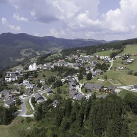 Luftansicht der Gemeinde St. Kathrein am Offenegg | © Tourismusverband Oststeiermark