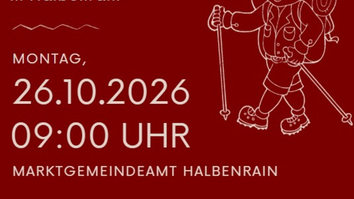 Eine Einladung zum Wandern für alle am Nationalfeiertag in Halbenrain. Das Event findet am Montag, den 26.10.2026 um 09:00 Uhr statt. | © Edi Kager