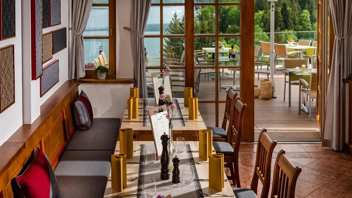 Tische, Gasthaus Seeblick, Grundlsee | © Gasthaus Seeblick, MONDI Resort