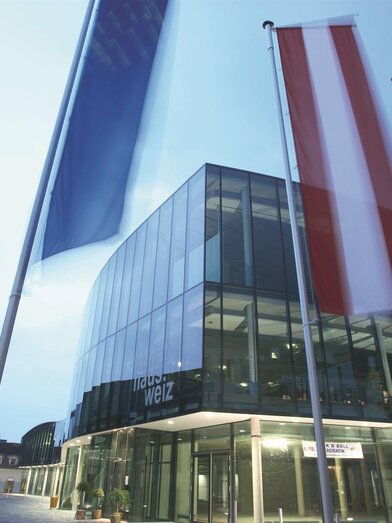 Kunsthaus Weiz_Außen bei Tag_Oststeiermark | Bernhard Bergmann | © Kunsthaus Weiz