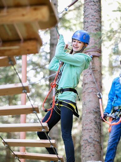 Almerlebnispark_High-Rope-Course_Eastern Styria | Harald Eisenberger | © AlmErlebnispark Teichalm