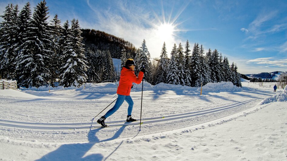 Almenland Cross country skiing trail_Person_Eastern Styria | © Tourismusverband Oststeiermark