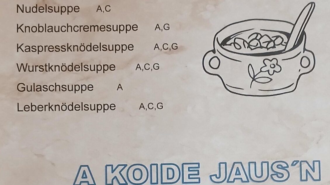 Speisekarte  | © Almstube Schlattinger 