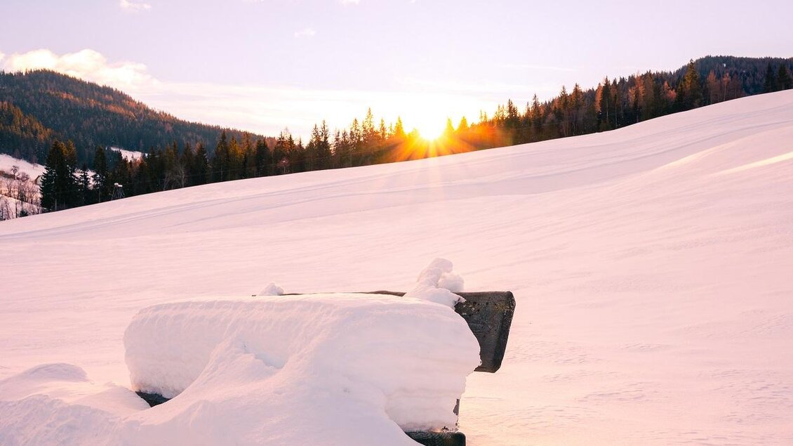 Bankerl im Schnee