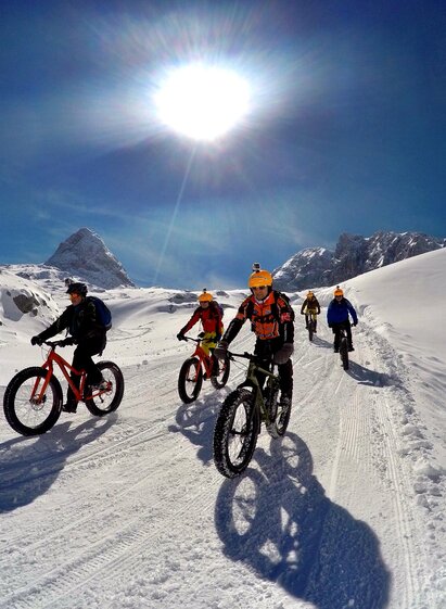 Fatbiken am Gletscher. | © Alpine Fatbike