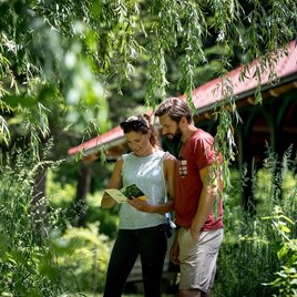 Arboretum und Teehaus bei Sonnenschein | © Region Graz - Tom Lamm
