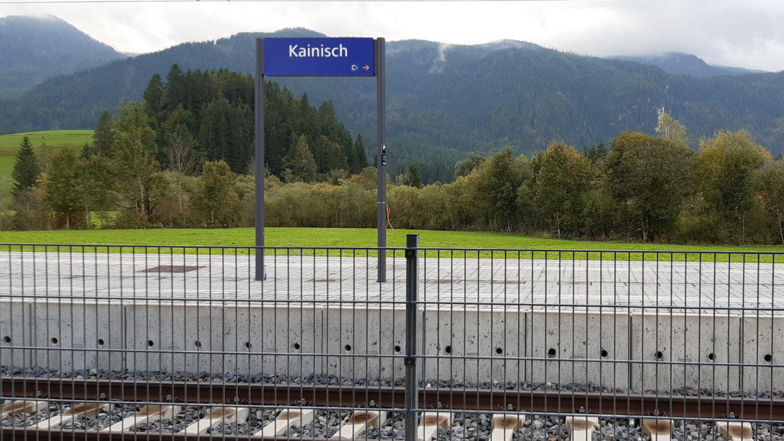 Bahnhof Kainisch Schild | © Daniela Casari