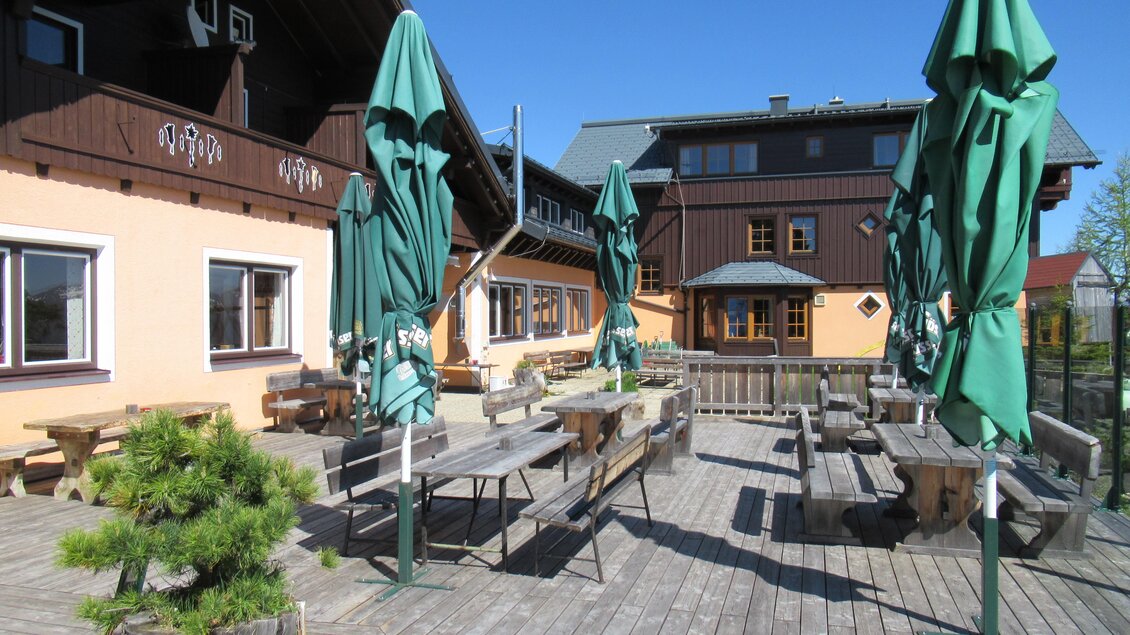Terras | © Berggasthof Steinerhaus