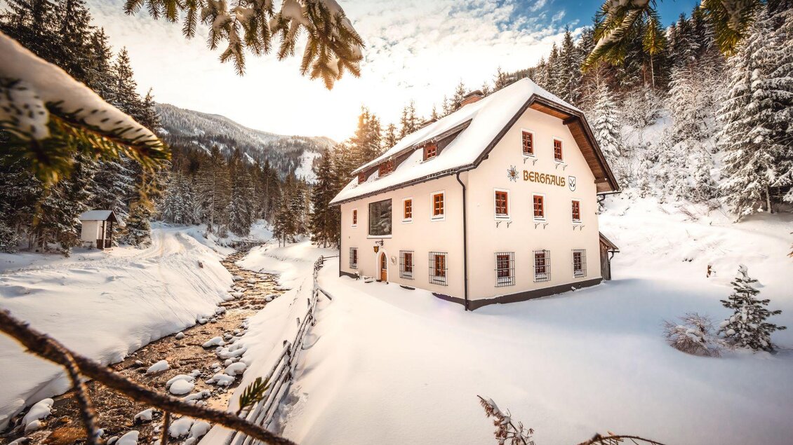 Berghaus Öblarn im Winter | © Christoph Huber