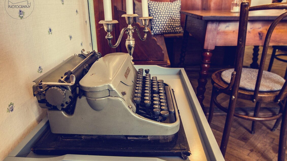 Cafe Fotter - Vintage Schreibmaschine | © Cafe Fotter