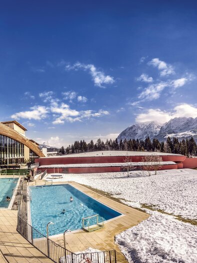 Die Grimmingtherme im Schnee | © Aldiana Salzkammergut