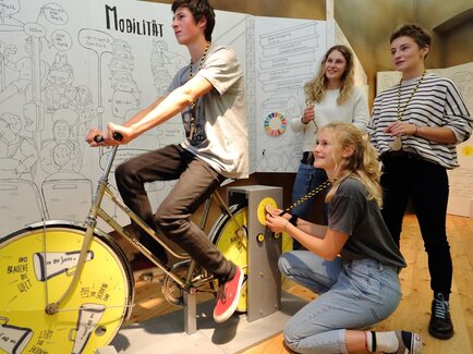 Mobilitätsstation im CoSa Graz: Nachhaltig unterwe | © UMJ-J. Kucek