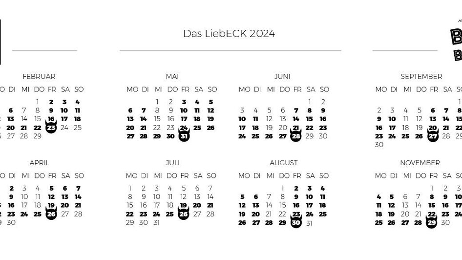 Plan Termine 2024 | © Das Liebeck