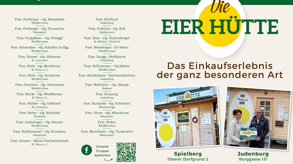 Eierhütte-Spielberg-Folder1-Murtal-Steiermark | © Eierhütte
