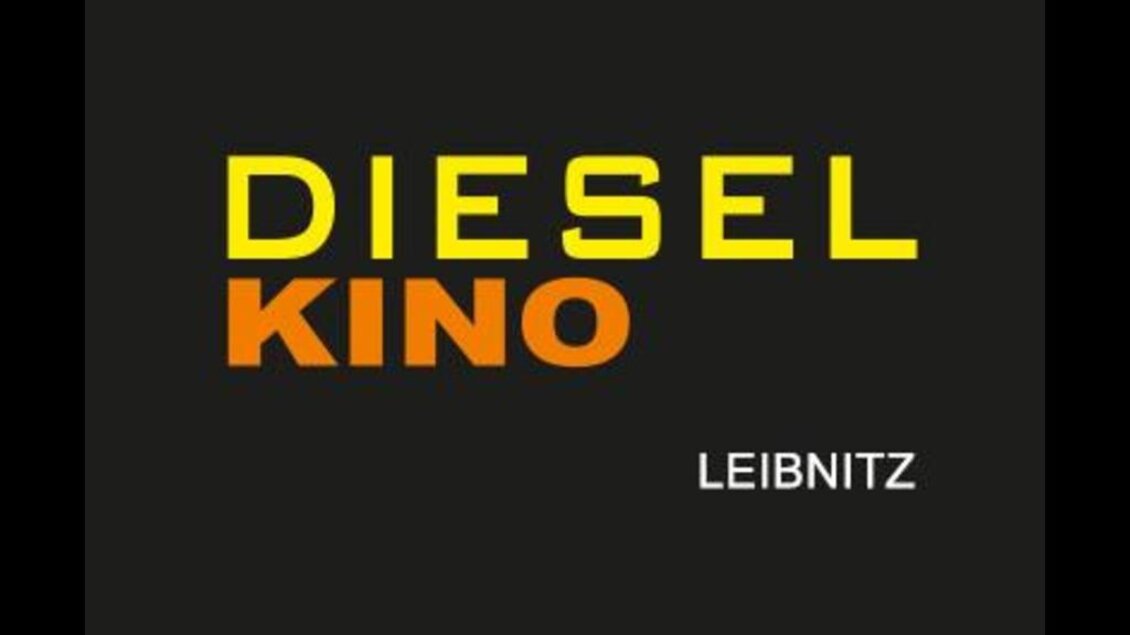 Ein einfaches Logo für das Diesel Kino in Leibnitz. Die Schrift ist in gelben und orangefarbenen Buchstaben auf schwarzem Hintergrund. | © Diesel Kino