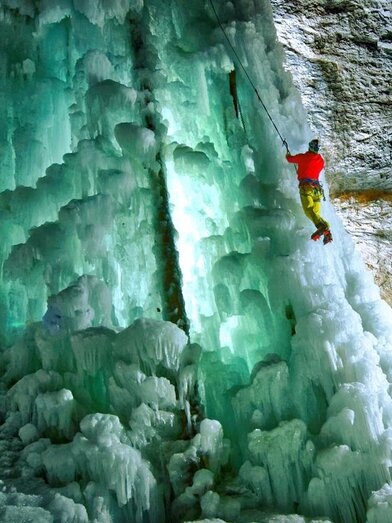 Climbing_Ice Waterfall_Eastern Styria_Torperczer | Heinz Toperczer | © Tourismusverband Oststeiermark