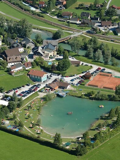 Freizeitsee Aich von oben | © TVB Haus-Aich-Gössenberg