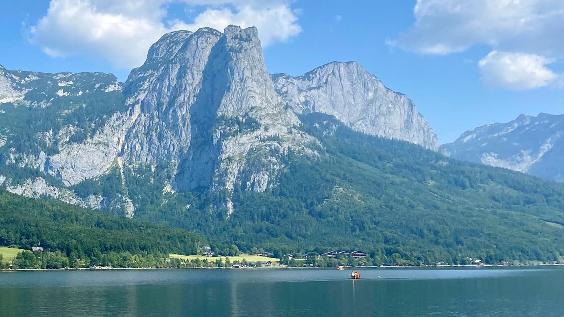 Blick in Richtung Gabillonhaus, Grundlsee | © Bettina Scheck