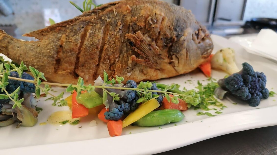 <p>Für Fischfreunde ist natürlich im Gasthof "Zur Sonne" in Trautmannsdorf auch etwas dabei.</p> | © Gasthof zur Sonne